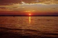 Sonnenuntergang Balaton - Ungarn 2000