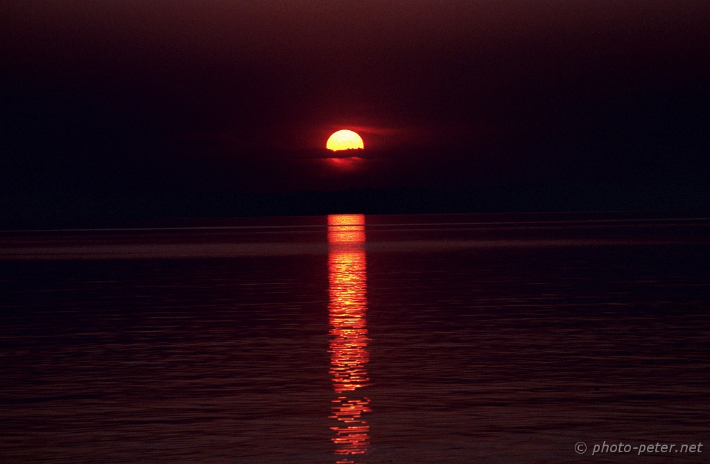 Sonnenuntergang Chiemsee 2000